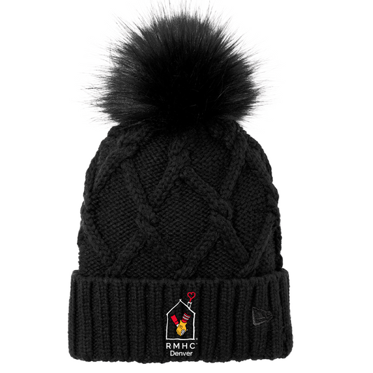 New Era Faux Fur Pom Beanie